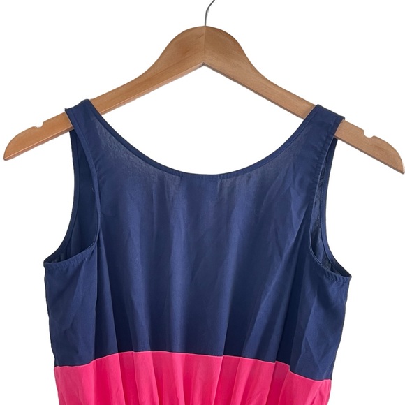 Sweet Storm | Navy/Pink striped sleeveless maxi dress sundress size small - Picture 6 of 9